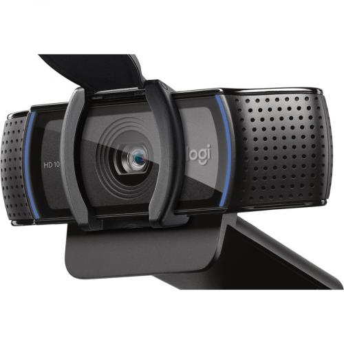 Logitech C920S HD Pro Webcam, Full HD 1080p/30fps Video Calling, Clear Stereo Audio, Light Correction, Privacy Shutter, Works With Skype, Zoom, FaceTime, Hangouts, PC/Mac/Laptop/Tablet/XBox   Black Alternate-Image7/500