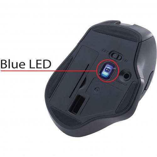 Verbatim Silent Ergonomic Wireless Blue LED Mouse   Dark Teal Alternate-Image7/500