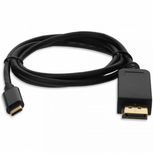 AddOn 3ft USB 3.1 (C) Male To DisplayPort Male Black Cable Alternate-Image7/500
