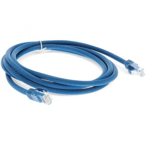 AddOn 10ft RJ 45 (Male) To RJ 45 (Male) Straight Blue Cat6A UTP PVC Copper Patch Cable Alternate-Image7/500