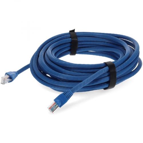 AddOn 15ft RJ 45 (Male) To RJ 45 (Male) Straight Blue Cat6A UTP PVC Copper Patch Cable Alternate-Image7/500