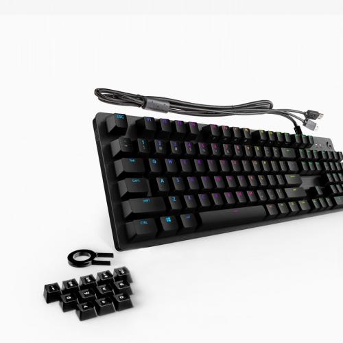 Logitech G512 RGB Mechanical Gaming Keyboard, GX Blue, USB Passthrough Alternate-Image7/500