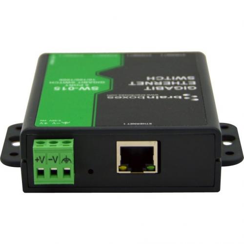 Brainboxes Compact 5 Port Gigabit Ethernet Switch DIN Rail Mountable Alternate-Image7/500