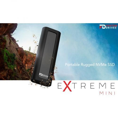 Fantom Drives Extreme 1 TB Portable Rugged Solid State Drive   External   PCI Express NVMe Alternate-Image7/500