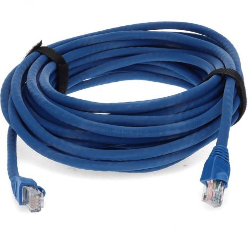 AddOn 20ft RJ 45 (Male) To RJ 45 (Male) Straight Blue Cat6A UTP PVC Copper Patch Cable Alternate-Image7/500