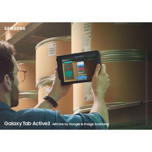 Samsung Galaxy Tab Active3 SM T570 Rugged Tablet   8" WUXGA   Samsung Exynos 9810   4 GB   128 GB Storage   Android 10   Black Alternate-Image7/500