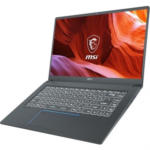 MSI Prestige 15 A10SC 439 15.6" Notebook   4K UHD   3840 X 2160   Intel Core I7 10th Gen I7 10710U 1.10 GHz   32 GB Total RAM   1 TB SSD   Gray With Blue Diamond Cut Alternate-Image7/500