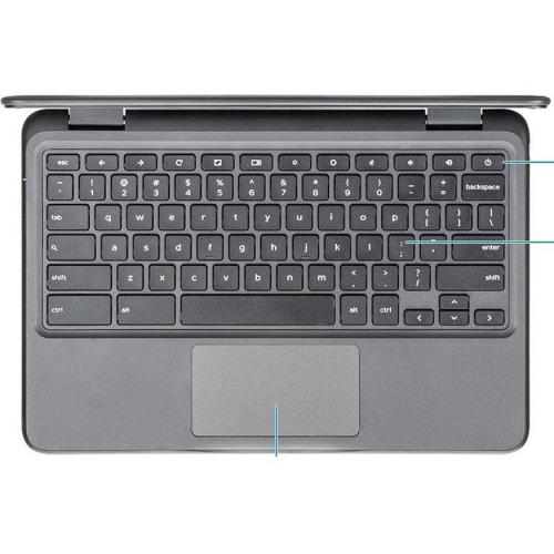 Dell Chromebook 11 3000 3100 11.6" Touchscreen Rugged Convertible 2 In 1 Chromebook   HD   1366 X 768   Intel Celeron N4020 Dual Core (2 Core)   4 GB Total RAM   32 GB Flash Memory   Gray Alternate-Image7/500