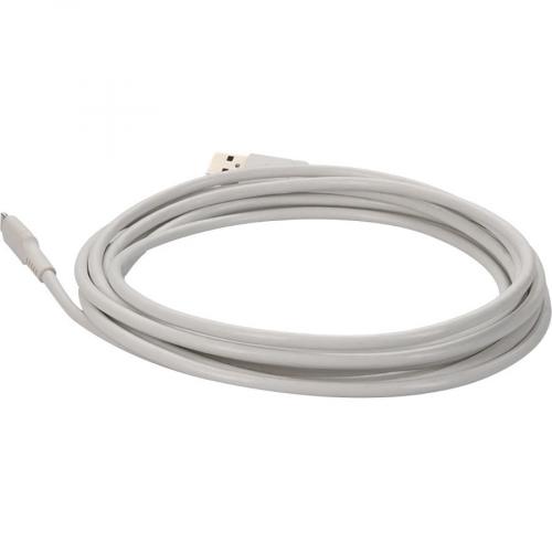AddOn 3.0m (9.8ft) USB 2.0 (A) Male To Lightning Male Sync And Charge White Cable Alternate-Image7/500