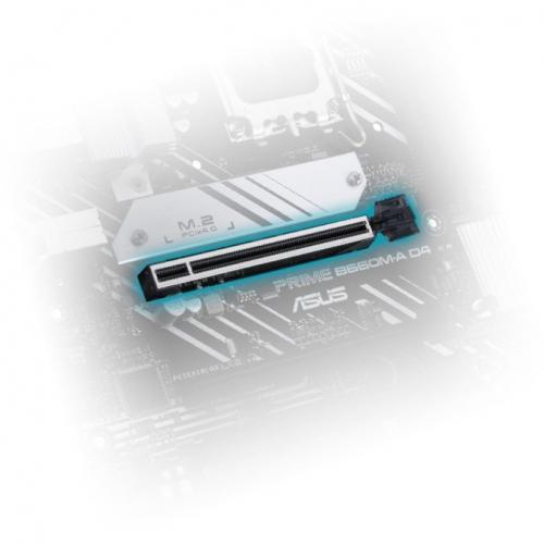 Asus Prime B660M A D4 Desktop Motherboard   Intel B660 Chipset   Socket LGA 1700   Intel Optane Memory Ready   Micro ATX Alternate-Image7/500