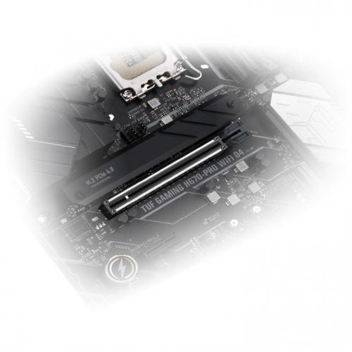 TUF GAMING H670 PRO WIFI D4 Gaming Desktop Motherboard   Intel H670 Chipset   Socket LGA 1700   Intel Optane Memory Ready   ATX Alternate-Image7/500