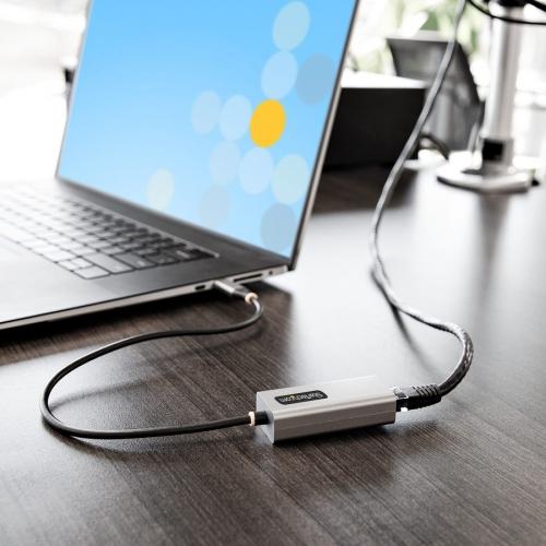 StarTech.com USB C To Ethernet Adapter, 10/100/1000 Mbps, Gigabit Network Adapter, ASIX AX88179A, 1ft/30cm Cable, Windows/macOS/Linux Alternate-Image7/500