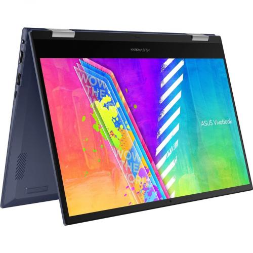 Asus Vivobook Go 14 Flip 14" Touchscreen Convertible Notebook 1366 X 768 HD Intel Celeron N4500 4GB RAM 64GB EMMC Quiet Blue Alternate-Image7/500