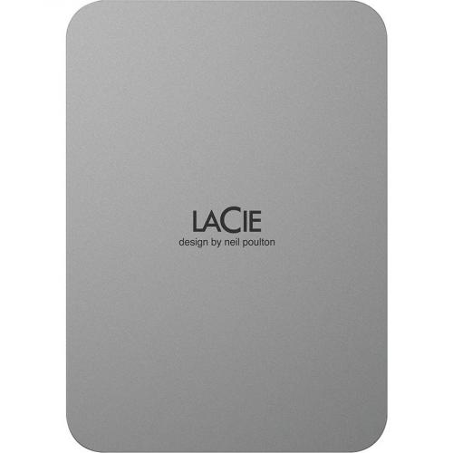 LaCie Mobile Drive STLP5000400 5 TB Portable Hard Drive   External   Moon Silver Alternate-Image7/500