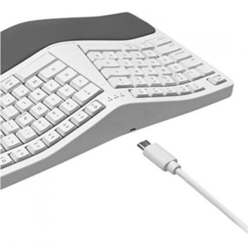 Macally BTERGOKEY   Wireless Ergonomic Keyboard For Mac & Wrist Rest Alternate-Image7/500