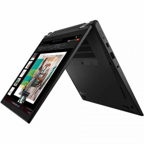 Lenovo ThinkPad L13 Yoga Gen 4 21FJ002CUS 13.3" Touchscreen Convertible 2 In 1 Notebook   WUXGA   1920 X 1200   Intel Core I5 13th Gen I5 1335U Deca Core (10 Core) 1.30 GHz   16 GB Total RAM   16 GB On Board Memory   512 GB SSD   Thunder Black Alternate-Image7/500
