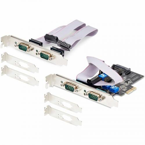 StarTech.com 4 Port Serial PCIe Card, Quad Port RS232/RS422/RS485 Card, 16C1050 UART, ESD Protection, Windows/Linux, TAA Compliant Alternate-Image7/500