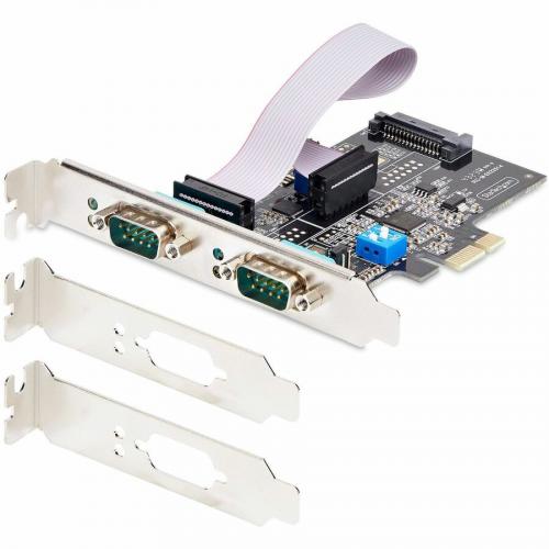 StarTech.com 2 Port Serial PCIe Card, Dual Port RS232/RS422/RS485 Card, 16C1050 UART, ESD Protection, Windows/Linux, TAA Compliant Alternate-Image7/500