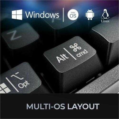 Adesso Multi OS Mechanical Keyboard With CoPilot AI Hotkey Alternate Image7/500