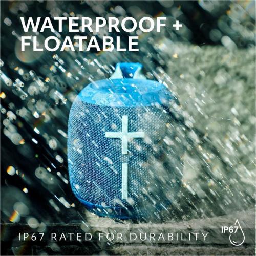 Ultimate Ears WONDERBOOM 4 Portable Waterproof Bluetooth Speaker With Big Bass And 360 Degree Sound, Dustproof Floating Speaker With 131ft (40m) Range, Blue Alternate Image7/500
