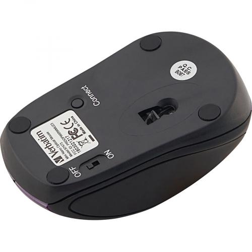 Verbatim Wireless Mini Travel Optical Mouse   Purple Alternate-Image8/500