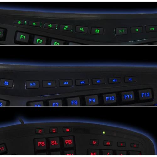 Adesso Color Illuminated Ergonomic Keyboard Alternate-Image8/500