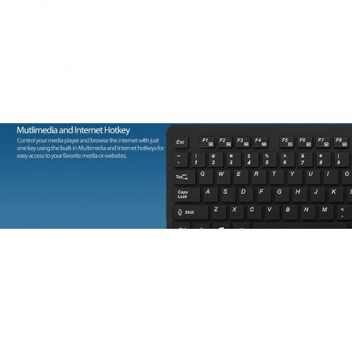 Adesso Antimicrobial Waterproof Desktop Keyboard Alternate-Image8/500