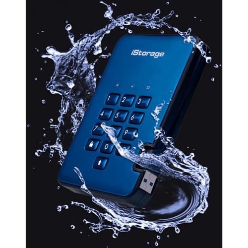 IStorage DiskAshur2 5 TB Portable Rugged Hard Drive   2.5" External   Blue   TAA Compliant Alternate-Image8/500