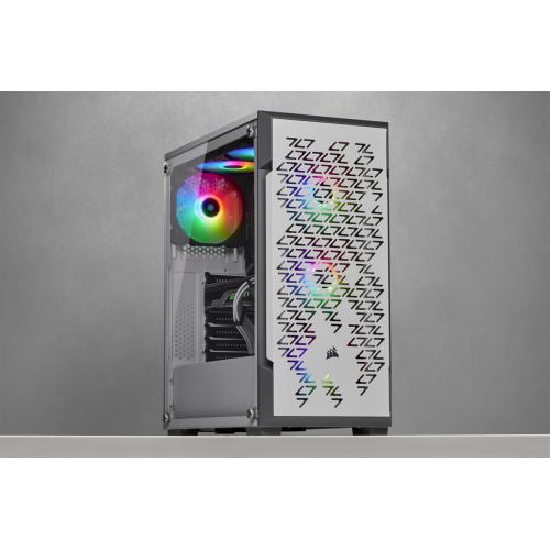 Corsair ICUE 220T RGB Airflow Tempered Glass Mid Tower Smart Case   White Alternate-Image8/500