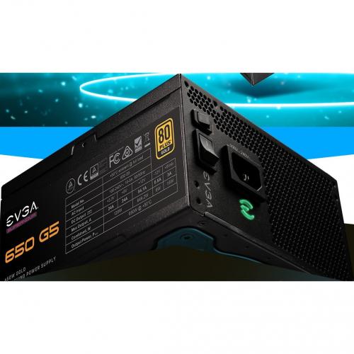 EVGA SuperNOVA 650W G5 80 Plus Gold Power Supply   Fully Modular   Eco Mode With FDB Fan   Compact 150mm Size   Includes Power ON Self Tester   10 Year Warranty Alternate-Image8/500
