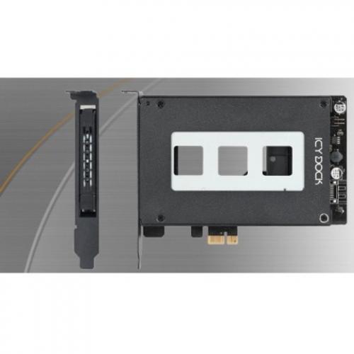 Icy Dock ToughArmor MB839SP B Drive Slot Adapter   PCI Express 2.0 X1 Host Interface Internal   Black Alternate-Image8/500