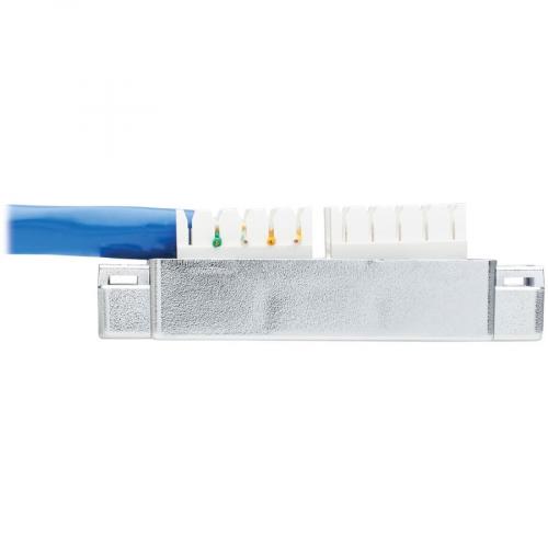 Tripp Lite By Eaton Cat6a Junction Box Cable Assembly   Surface Mount, Shielded, PoE+, RJ45/110 Punchdown, 18 In. (45.72 Cm), Blue Alternate-Image8/500
