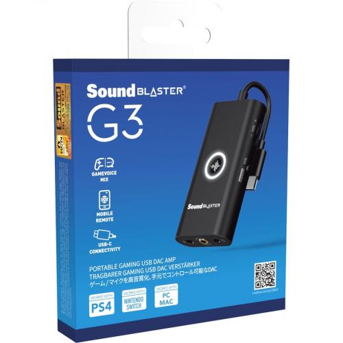Creative Sound Blaster G3 External Sound Card Alternate-Image8/500