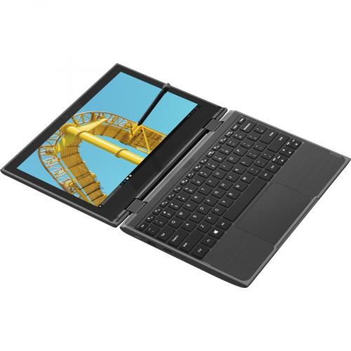 Lenovo 300e Windows 2nd Gen 81M9007UUS 11.6" Touchscreen 2 In 1 Notebook   HD   1366 X 768   Intel Celeron N4120 Quad Core (4 Core) 1.10 GHz   4 GB Total RAM   128 GB SSD   Gray Alternate-Image8/500
