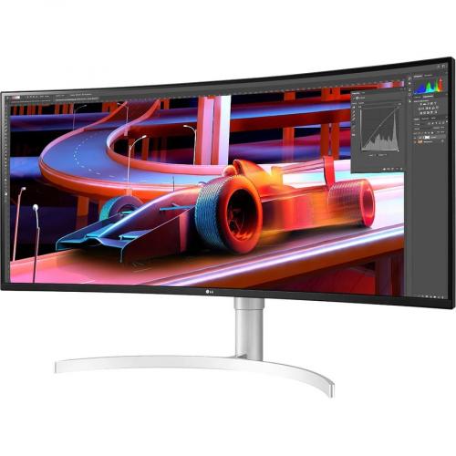 LG Ultrawide 38BN95C W 38" Class UW QHD+ Curved Screen Gaming LCD Monitor   21:9   Textured Black, Textured White, Silver Alternate-Image8/500