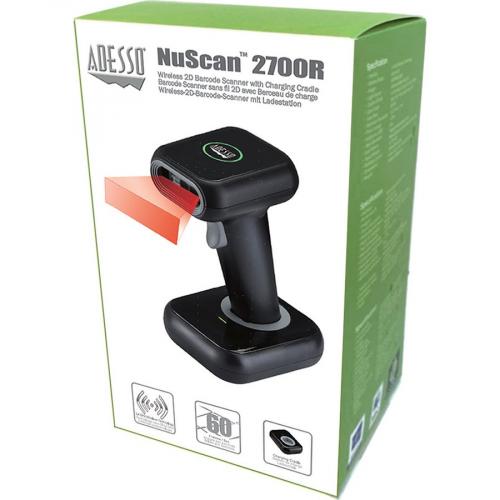 Adesso NuScan 2700R 2D Wireless Barcode Scanner With Charging Cradle Alternate-Image8/500