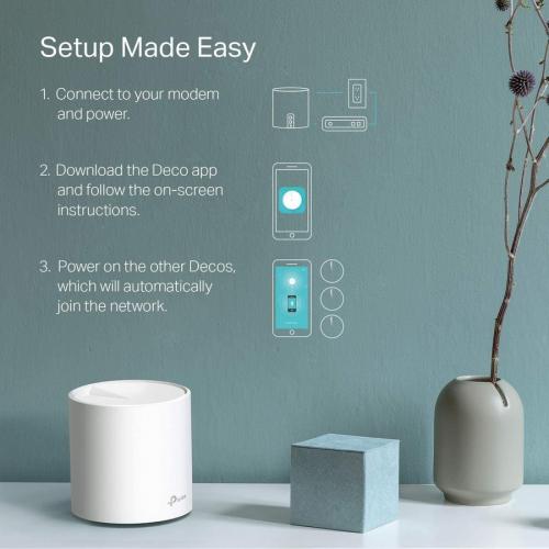 TP Link Deco X20(2 Pack)   Wi Fi 6 IEEE 802.11ax Ethernet Wireless Router Alternate-Image8/500