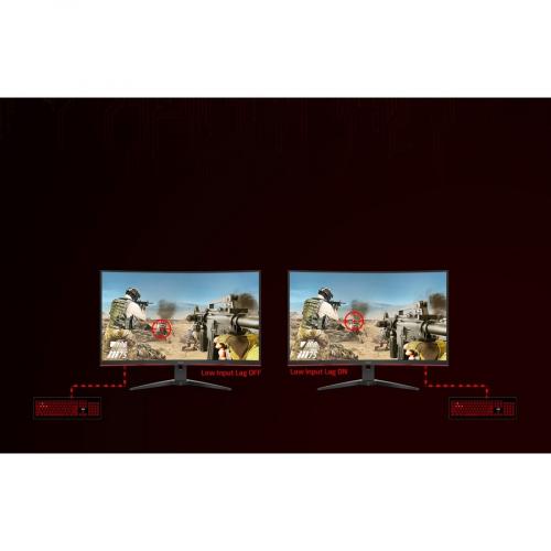 AOC C32G2E 32" Class Full HD Curved Screen Gaming LCD Monitor   16:9   Red, Black Alternate-Image8/500