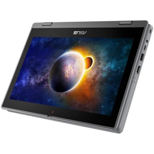 Asus BR1100F BR1100FKA 502YT LTE 11.6" Touchscreen Rugged Convertible 2 In 1 Notebook   HD   1366 X 768   Intel Celeron N4500 Dual Core (2 Core) 1.10 GHz   4 GB Total RAM   64 GB Flash Memory   Star Gray Alternate-Image8/500