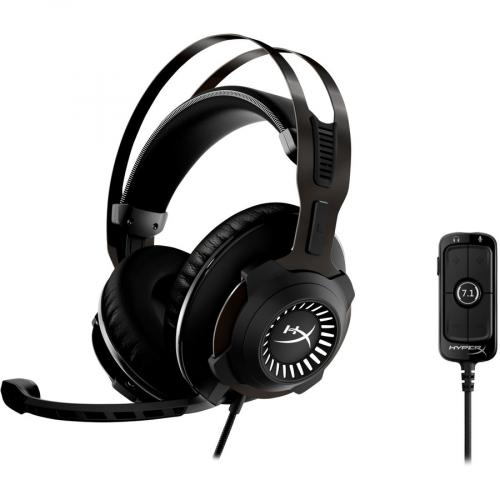 HP HyperX Cloud Revolver Gunmetal   Wired Gaming Headset + 7.1   USB, Mini Phone (3.5mm)   3.28 Ft Cable   Electret, Condenser, Uni Directional, Noise Cancelling Microphone   Noise Canceling Alternate-Image8/500