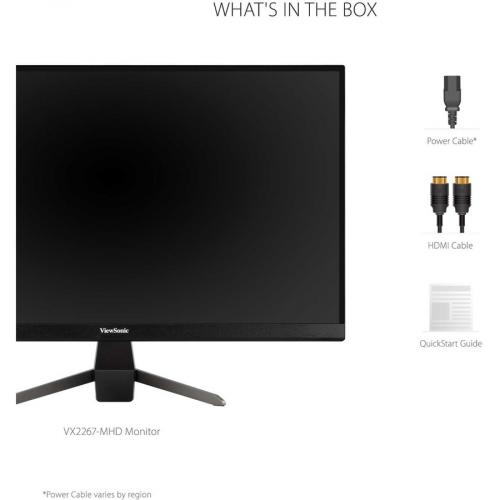22" 1080p 1ms 75Hz FreeSync Monitor With HDMI, DP, And VGA Alternate-Image8/500