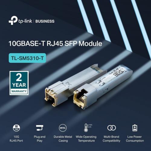 TP Link TL SM5310 T  10GBase T RJ45 SFP+ Module Alternate-Image8/500