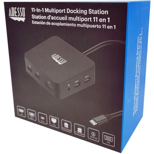 Adesso 11 In USB C Multiport Docking Station(TAA Compliant) Alternate-Image8/500