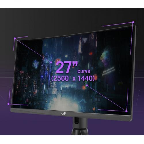 Asus ROG Strix XG27AQV 27" Class WQHD Curved Screen Gaming LCD Monitor   16:9   Black Alternate-Image8/500