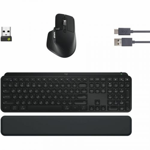 Logitech MX Keys S Combo   Performance Wireless Keyboard And Mouse With Palm Rest Alternate-Image8/500