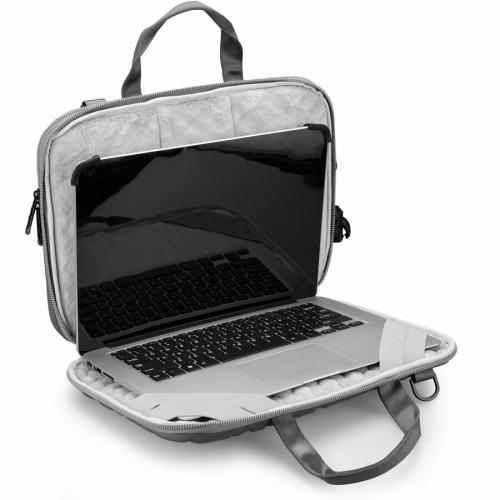 Swissdigital Design Carrying Case (Sleeve) For 14" Apple Notebook, MacBook Pro, Smartphone, Tablet, Digital Text Reader   Gray, Light Gray Alternate-Image8/500