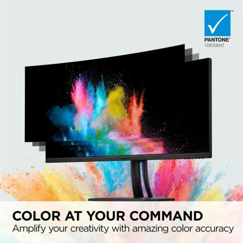 ViewSonic ColorPro VP3456a   34" 21:9 Curved UWQHD Monitor With 75Hz, FreeSync, 100W USB C, RJ45, SRGB   400 Cd/m&#178; Alternate-Image8/500