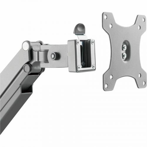 Rocstor ErgoReach Y10N020 S1 Mounting Arm For Flat Panel Display, Curved Screen Display, Monitor   Silver   Landscape/Portrait Alternate-Image8/500
