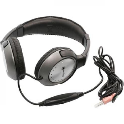 Connectland Stereo PC Headphone With In Line Contrlol And Microphone Bottom/500