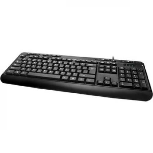 Adesso Spill Resistant Multimedia Desktop Keyboard (USB) Bottom/500